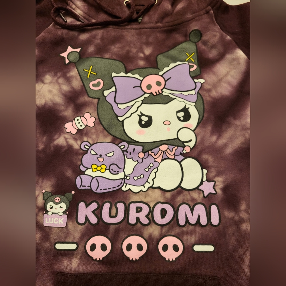 Kuromi Graphic print Hoodie Women's Size Small- Great for Teens!